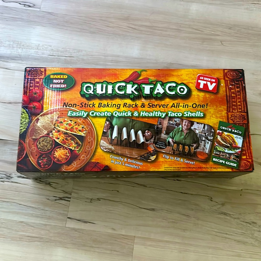 Quick taco nonstick baking rack/server